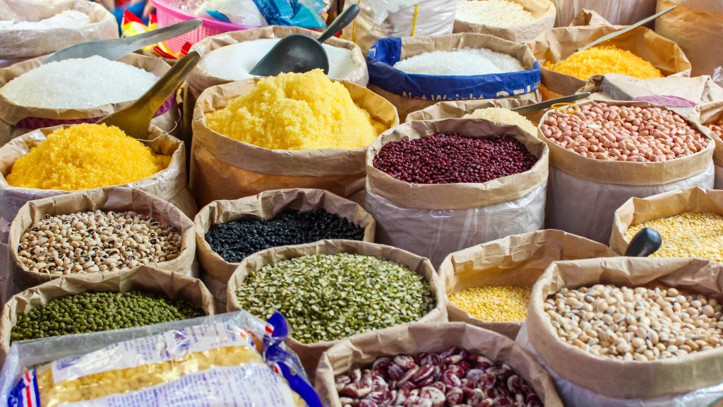 dried food products sold on the market